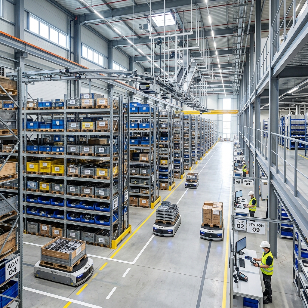 MRO procurement specialist working in a warehouse
